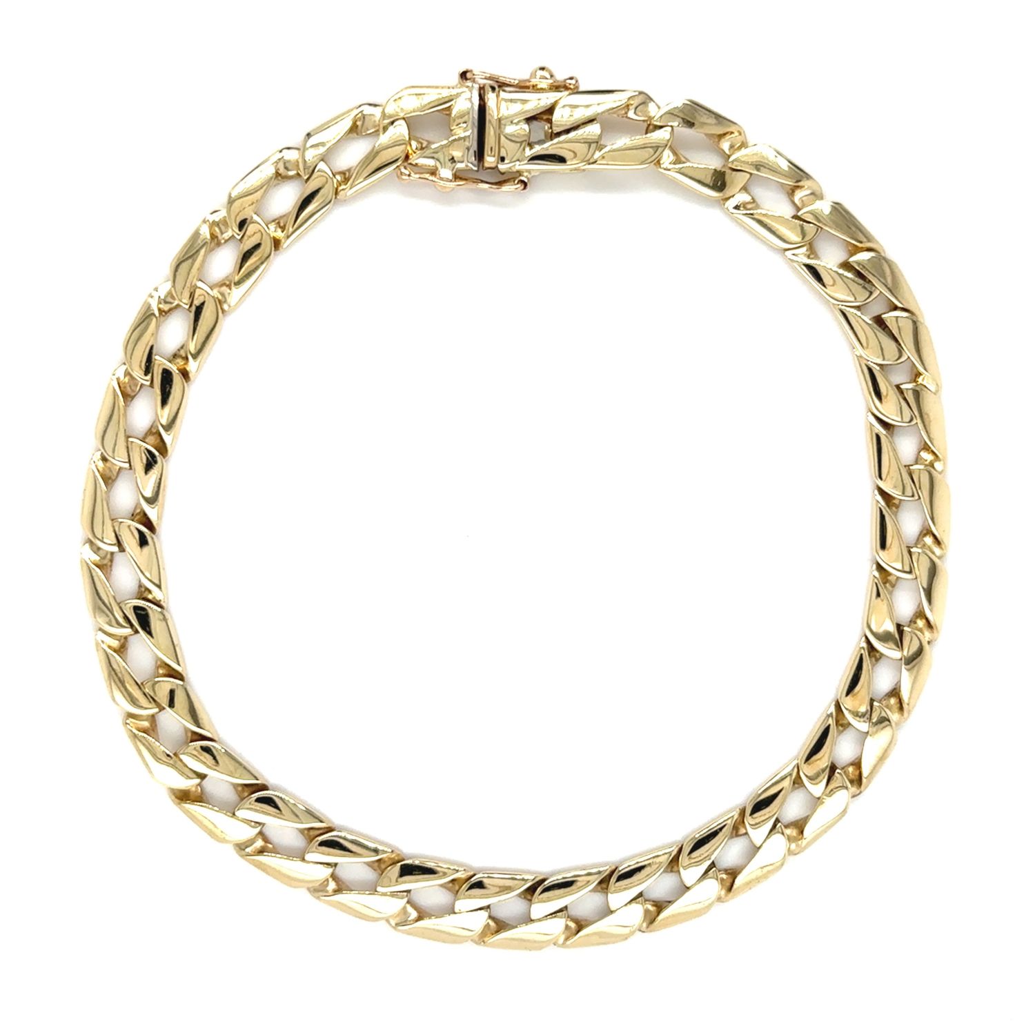 Cuban Link Bracelet in 14k Yellow Gold — 9.25”
