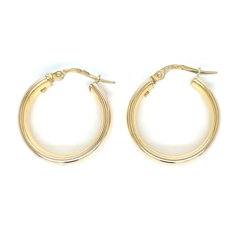 Gold Hoops in 14k Yellow Gold