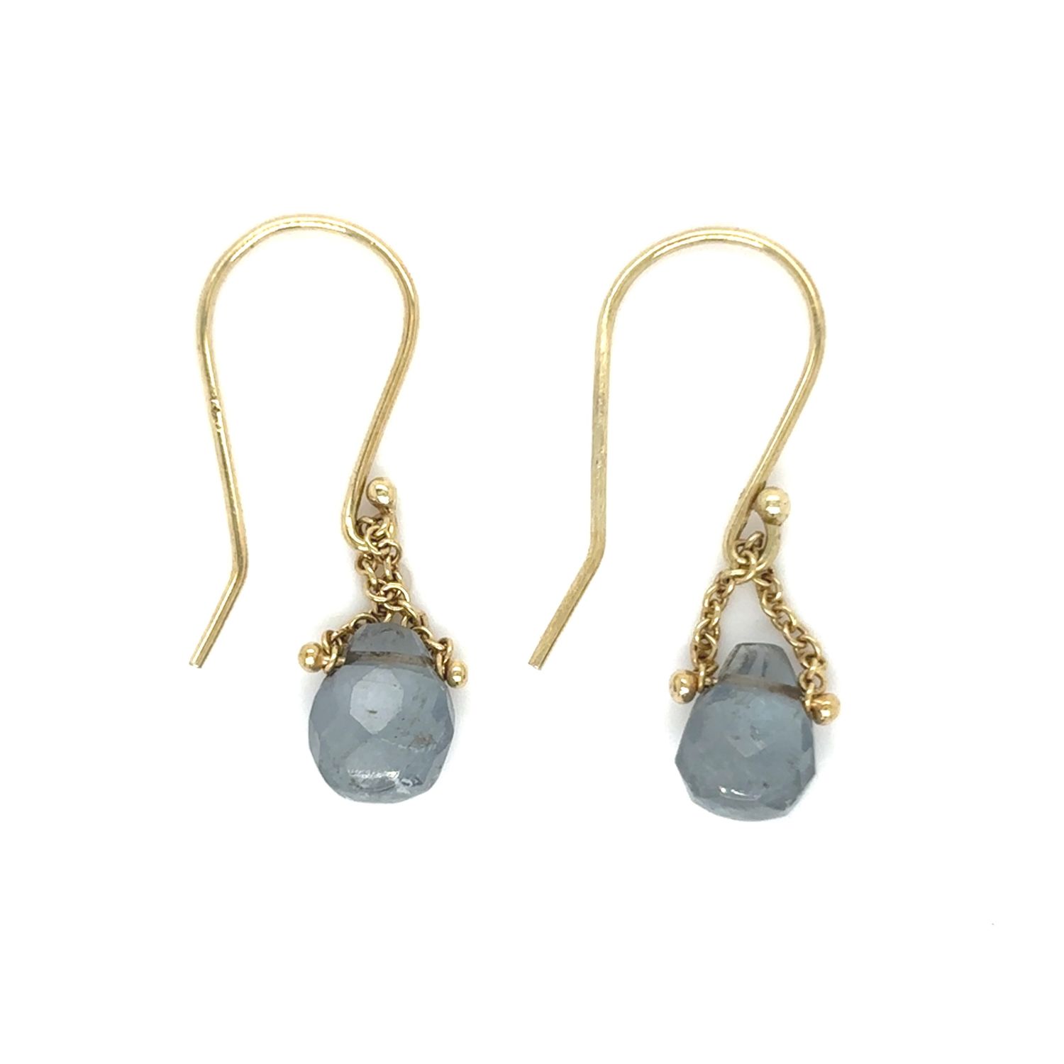 Tourmaline Dangle Earrings in 14K Yellow Gold Tourmaline Dangle Earrings in 14K Yellow Gold