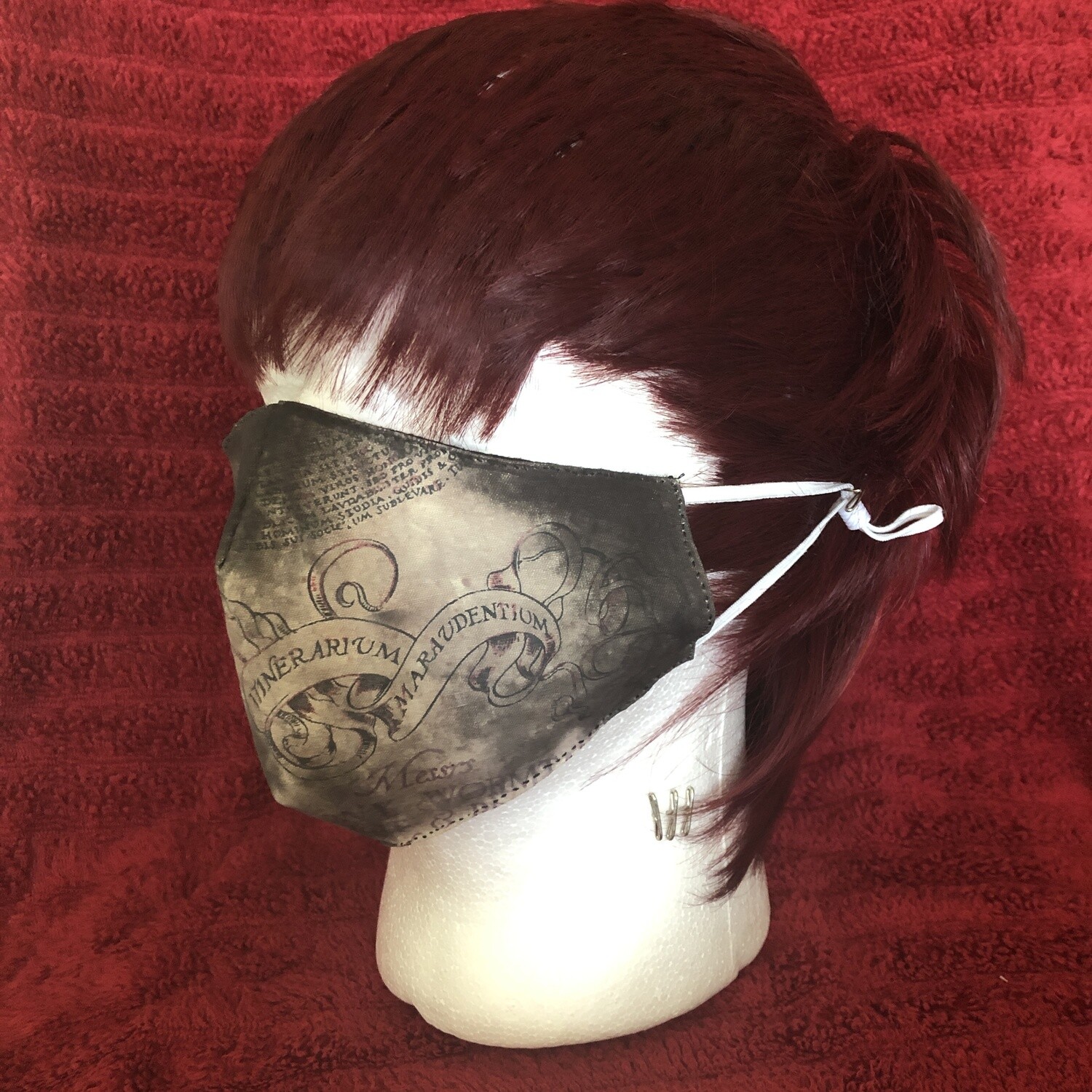 Heat Activated Color Changing Marauder&#39;s Map Cotton Face Mask