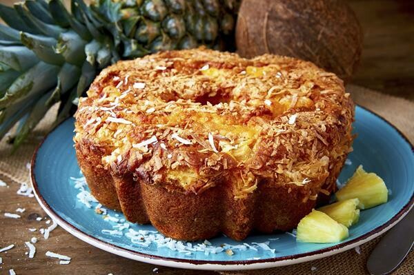 ​Pineapple Coconut Coffee Cake