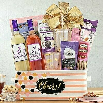 CHEERS: WINDWHISTLE DUET WINE GIFT BASKET