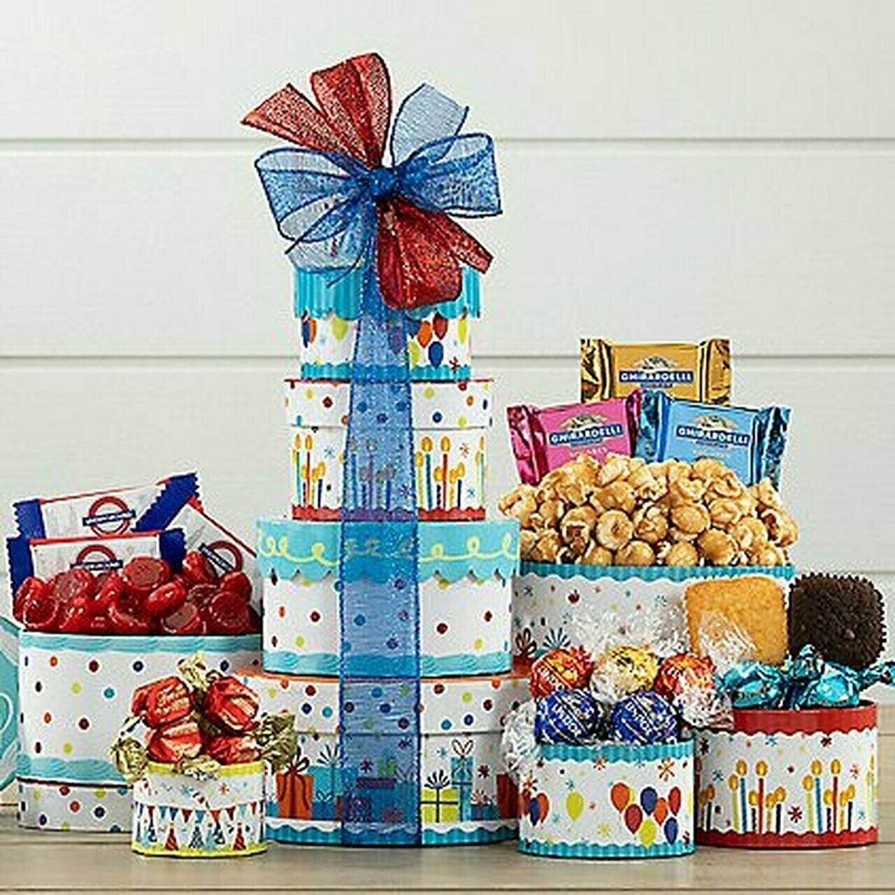 MAKE A WISH: GOURMET BIRTHDAY GIFT TOWER