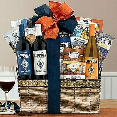 FRANCIS FORD COPPOLA COLLECTION: GOURMET WINE GIFT BASKET