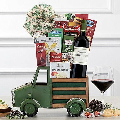 LITTLE LAKES CABERNET: HOLIDAY TRUCK BASKET