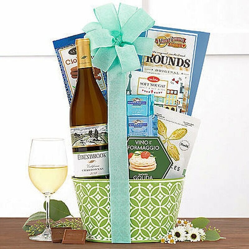 EDENBROOK CHARDONNAY: SUMMER WINE GIFT BASKET