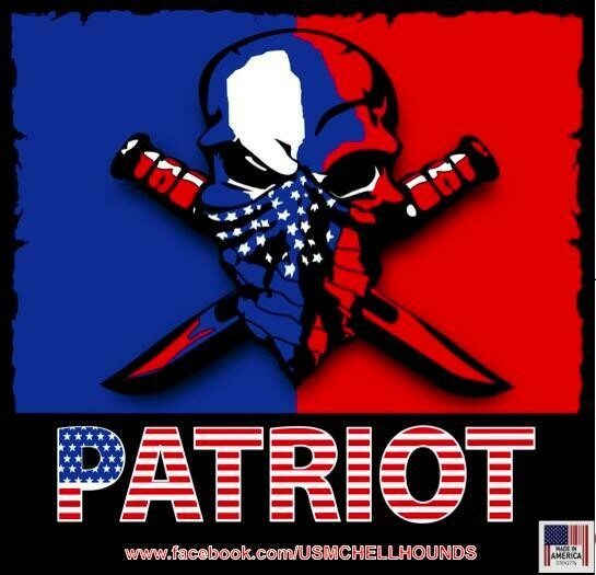 PATRIOT DECAL 5 x5 Inches