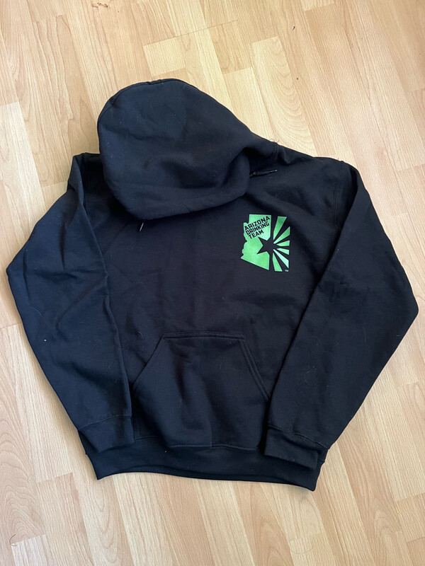 Black/Neon Green Small Hoodie