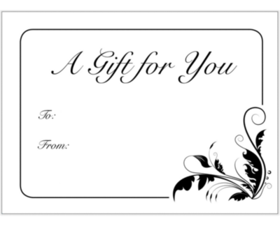 Printed Gift Card Envelopes - Select Style (min Qty 100)
