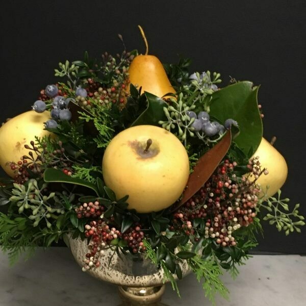 Berry and Artificial Fruit Arrangement