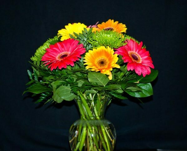 Colourful Mixed Vase Arrangement