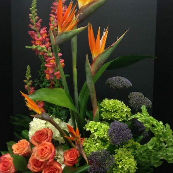Stylized Arrangement in a Container