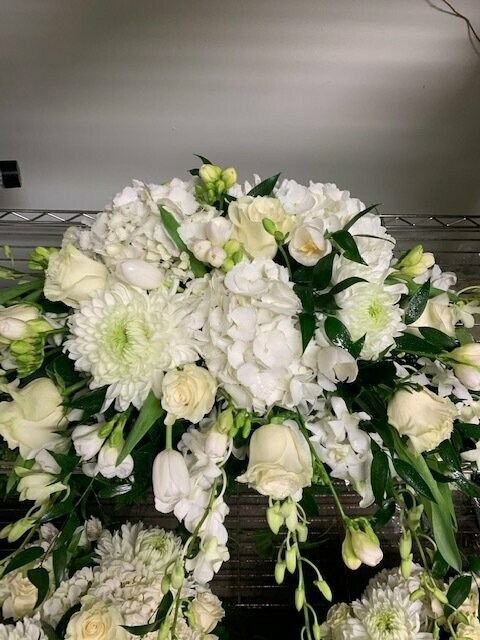 Assorted White Casket Spray