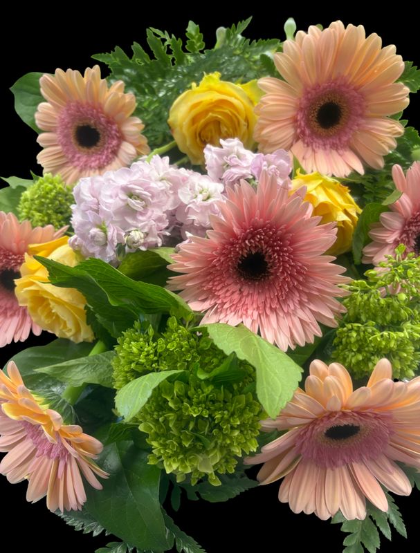 Loose Cut Flowers in Cellophane
