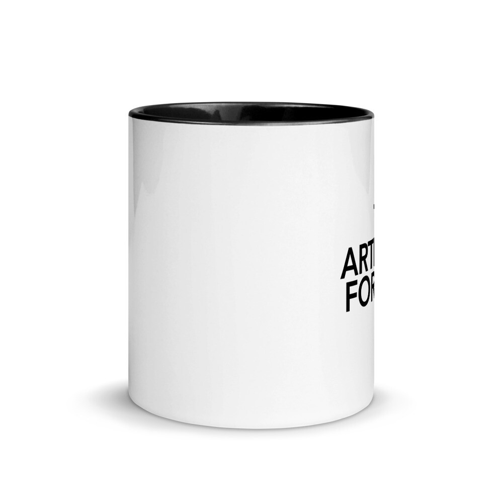 THE ARTISTS FORUM Black & White Ceramic Mug (11oz) THE ARTISTS FORUM Black & White Ceramic Mug (11oz)