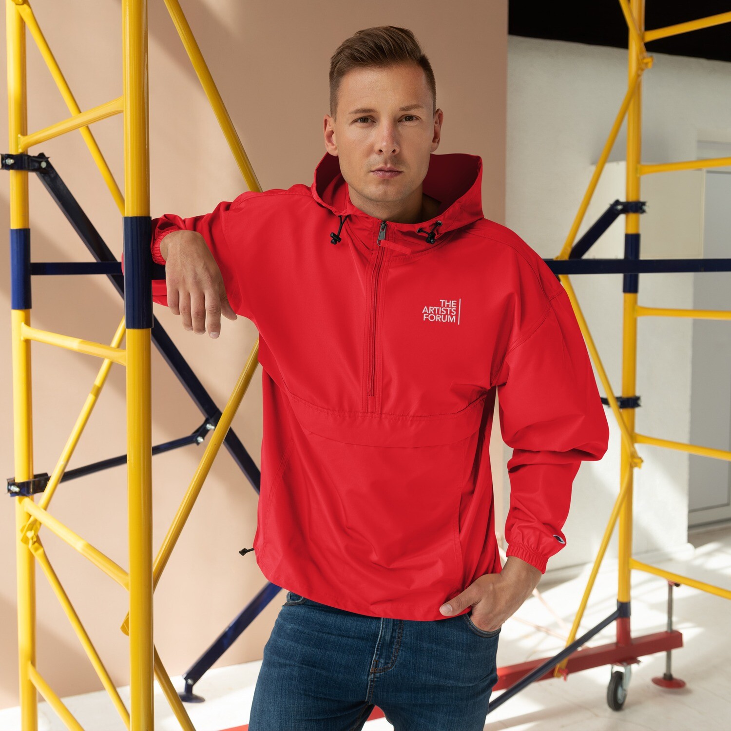 THE ARTISTS FORUM Embroidered Windbreaker THE ARTISTS FORUM Embroidered Windbreaker