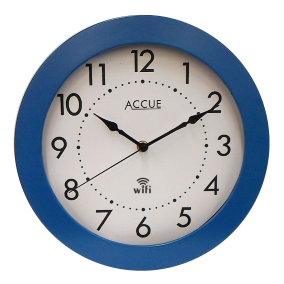 Blue WiFi Clock 11&quot; (Plastic Clock Face Cover)