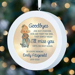 Precious Moments Peaceful Blessings Memorial LED Light Up Ornament