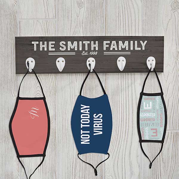 Farmhouse Personalized Face Mask Holder