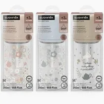 BIBERON VIDRIO BOCA ANCHA TETINA REDONDA SUAV