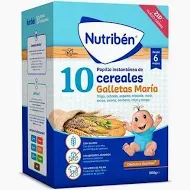 NUTRIBEN 10 CEREALES GALLETAS MARIA 1 BOLSA 600 G