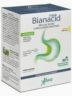 NEOBIANACID 20 SOBRES GRANULADO MONODOSIS 1,55 G SABOR LIMON