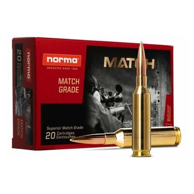 Norma .338 Lapua Mag Golden Target Match 250 gr 20 rnds/box (200 rnd per case)