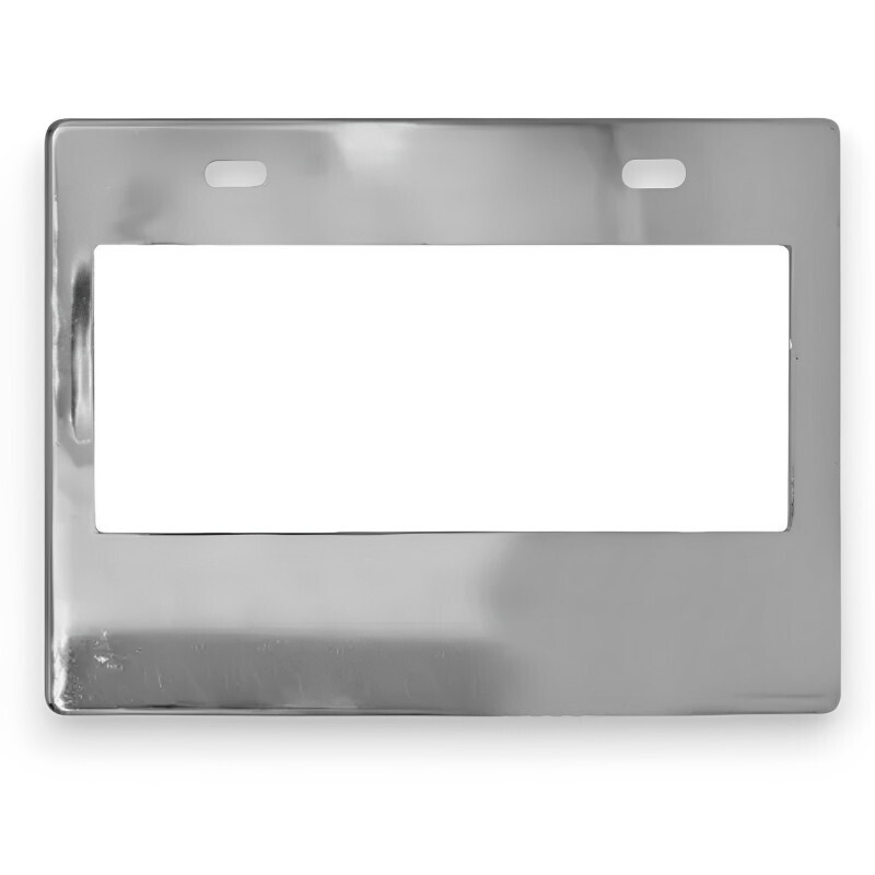 PORTA PLACA MOTO CROMO GDE