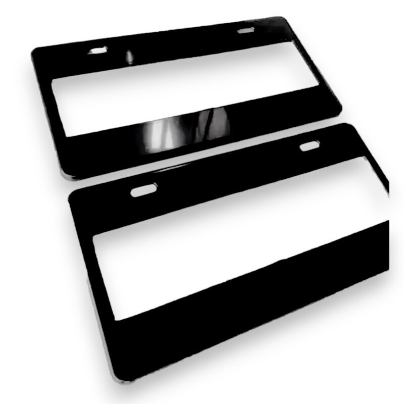 PORTA PLACA ANCHO LISO ECONOMICO