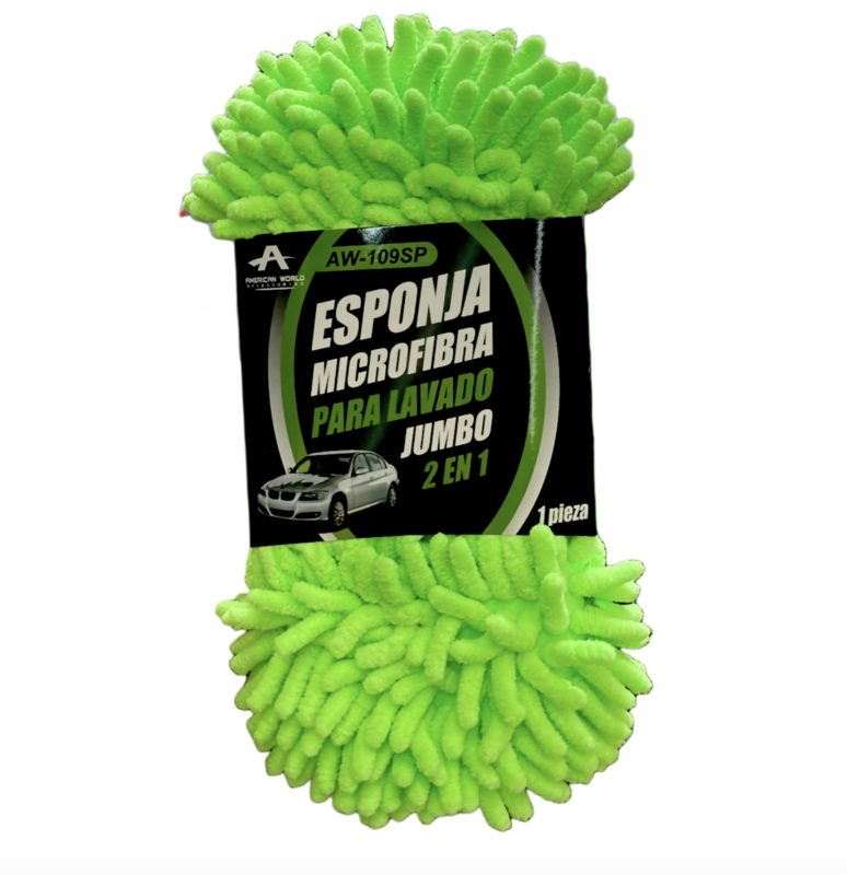 ESPONJA MICRO FIBRA JUMBO 2 EN 1 AW109SP