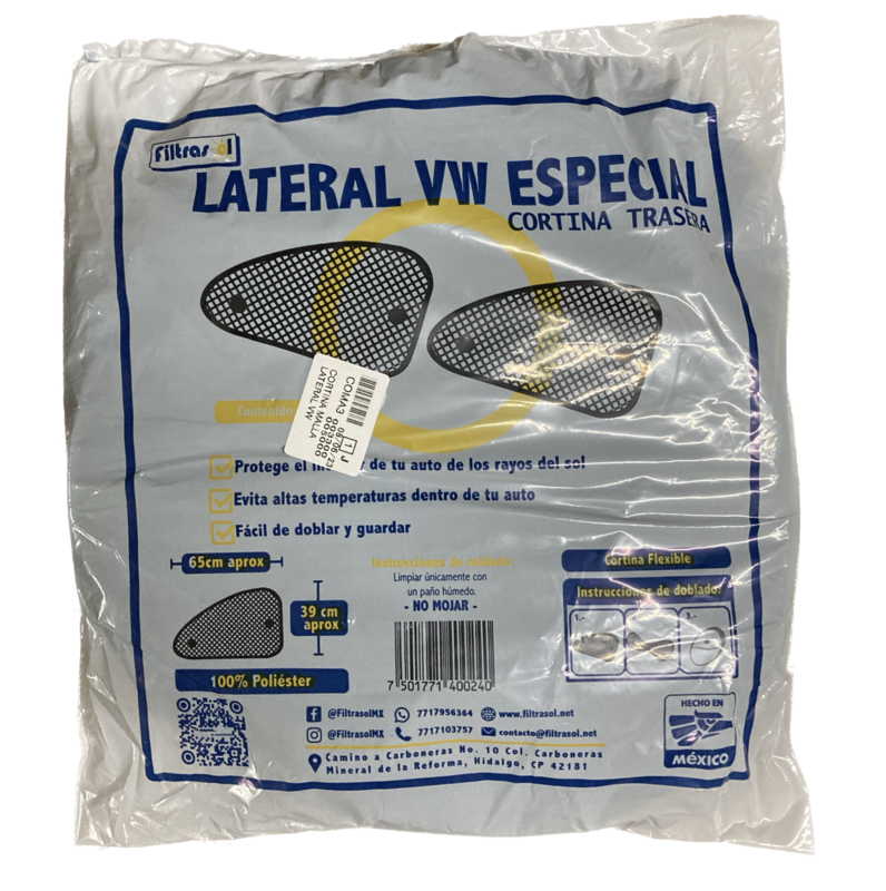 CORTINA MALLA LATERAL VW