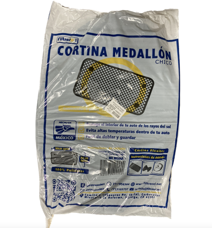 CORTINA MALLA MEDALLON CHICO