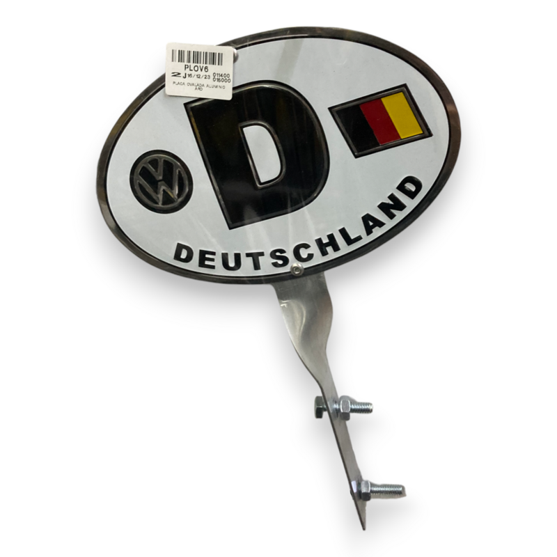 PLACA OVALADA ALUMINIO ARD