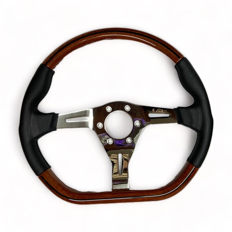 VOLANTE NARDI TIPO D PIEL/MADERA