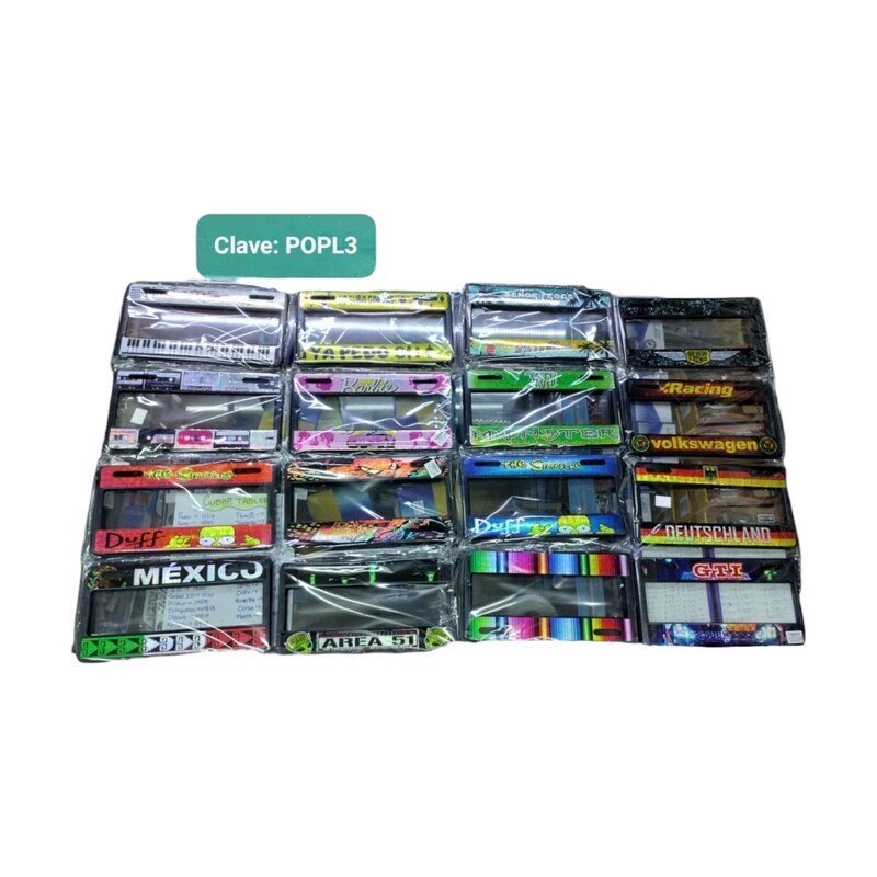 PORTA PLACA PRISMA DISEÑOS MECAR