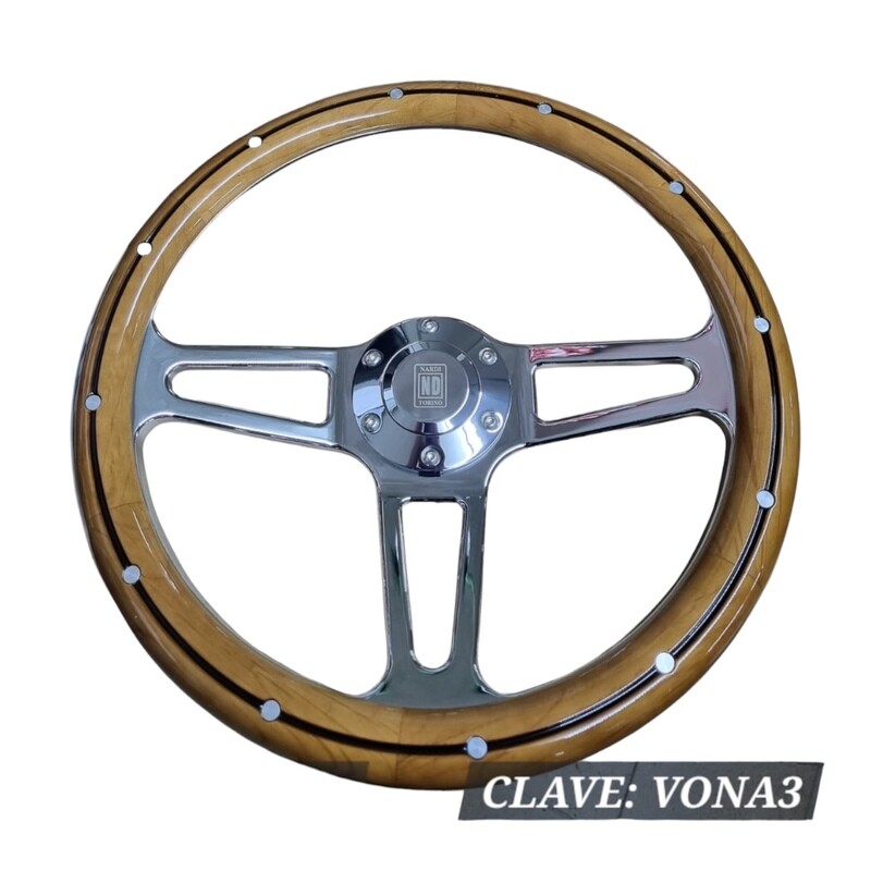 VOLANTE MADERA T/NARDI ALUMINIO