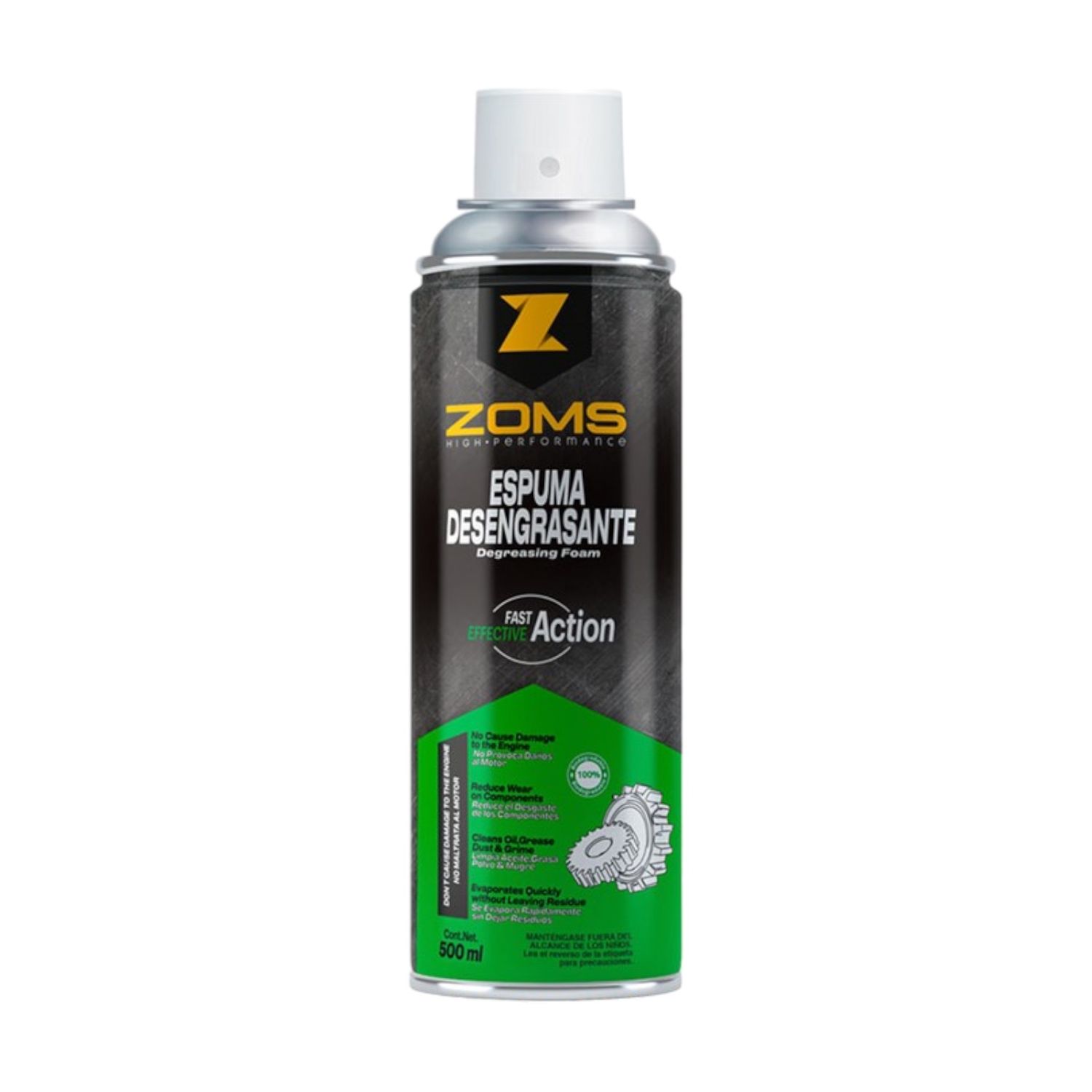 ESPUMA DESENGRASANTE 500ML ZOMS