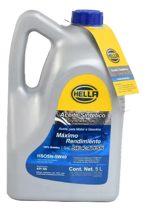 ACEITE SINTETICO HELLA 5W 40 ( 5 LITROS )