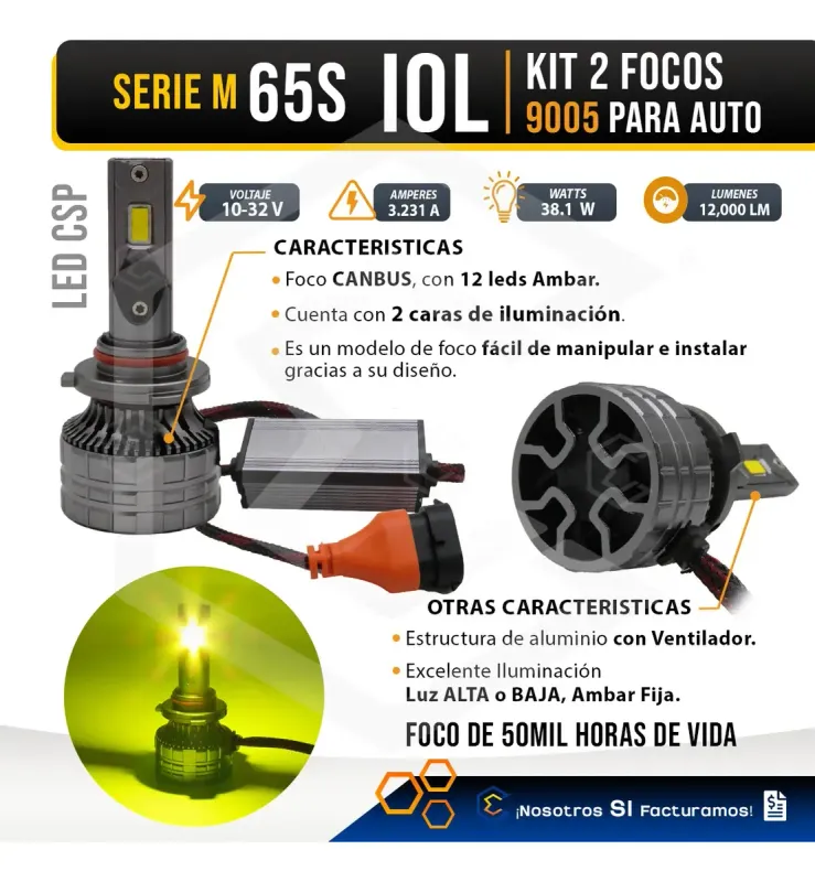 KIT LED 9005 YELLOW