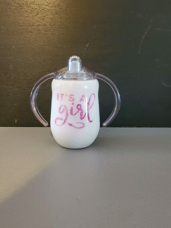 It's a Girl Gender reveal Sippy Cup It's a Girl Gender reveal Sippy Cup