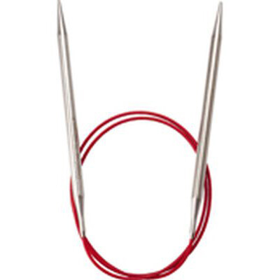 Aiguille circulaire Red Lace en stanless steel 32'' - 80cm