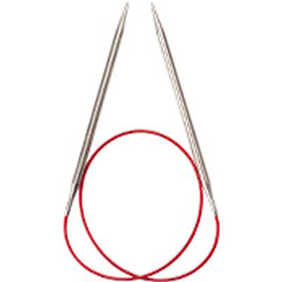 Aiguille Circulaire Red Lace en stanless steel 24 &#39;&#39; / 60 cm, mesure mm: 1.5
