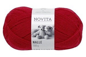 Bas : Nalle - Christmas red - Rouge Noel