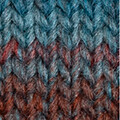 azteca - rouge rubis-vert feuillage-lilasbleu