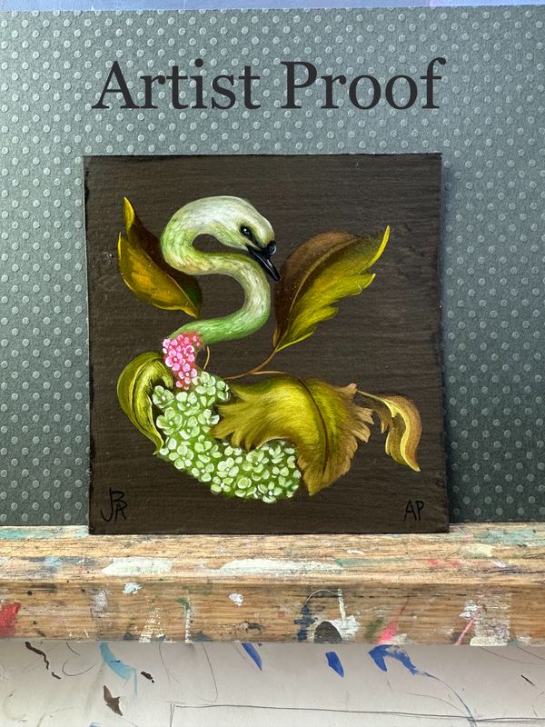 ARTIST PROOF Pre order for Green Swan Flower