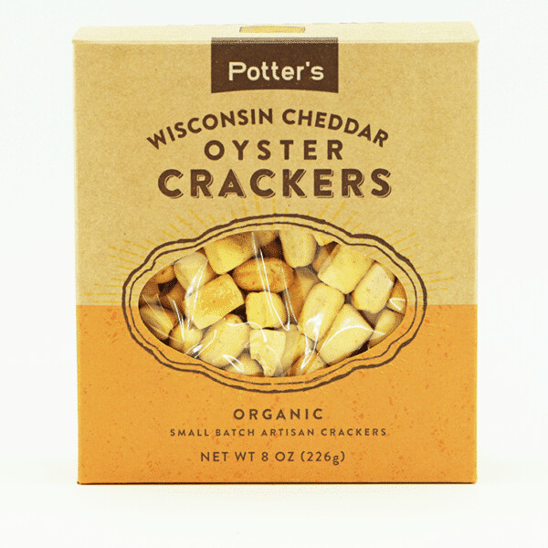Wisconsin Cheddar Oyster Crackers, Potter&#39;s Crackers