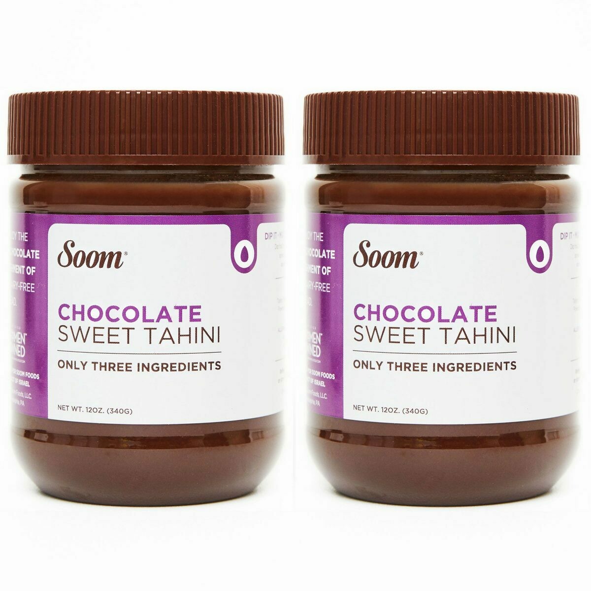 Chocolate Tahini Spread, Soom-12oz