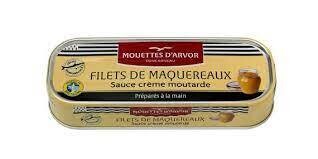 Mackerel in Mustard &amp; Crème Fraîche, Les Mouettes d'Arvor-169g