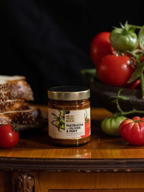 Matbucha with Olives &amp; Mint, New York Shuk
