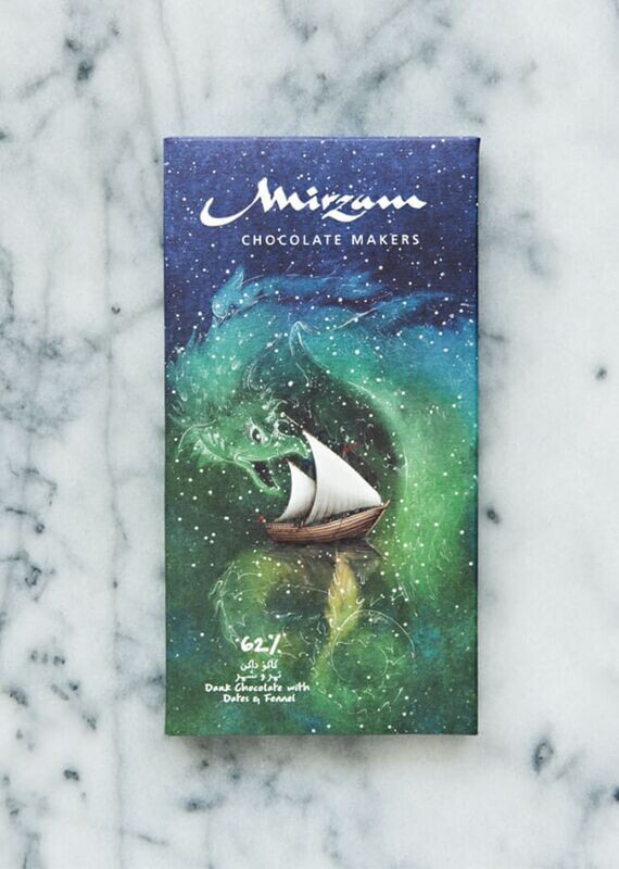 Dark Chocolate Dates &amp; Fennel (62%), Mirzam